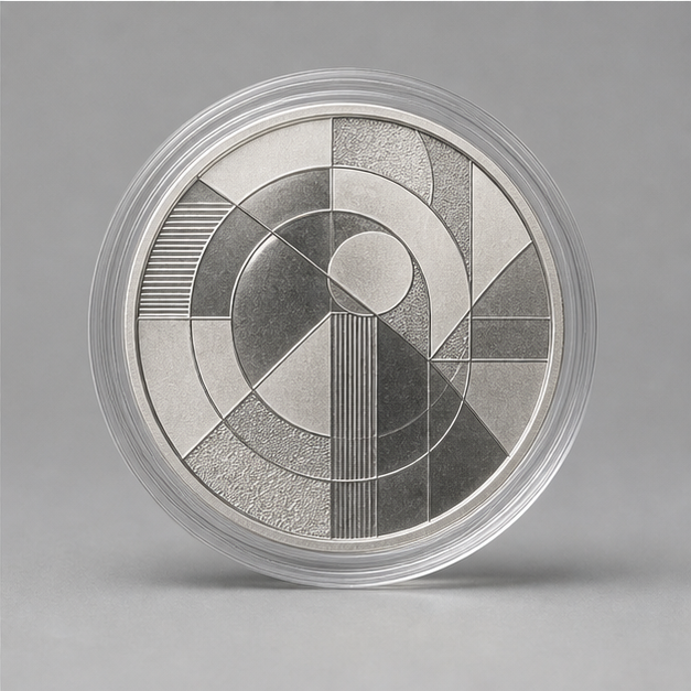 A one-ounce silver collector round